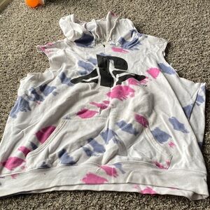 Sony Men Tie-Dye Sleeveless Hoodie